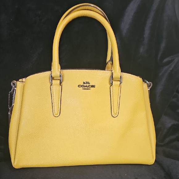 Coach Vibrant Yellow Satchel - Picture 1 of 6